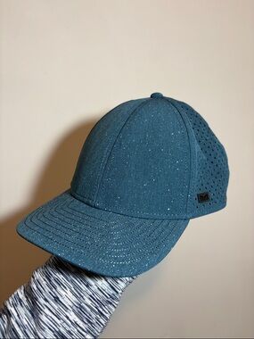 Heather Ocean Melin A-Game Hydro Snapback Baseball Cap Paint Splatter Speckle